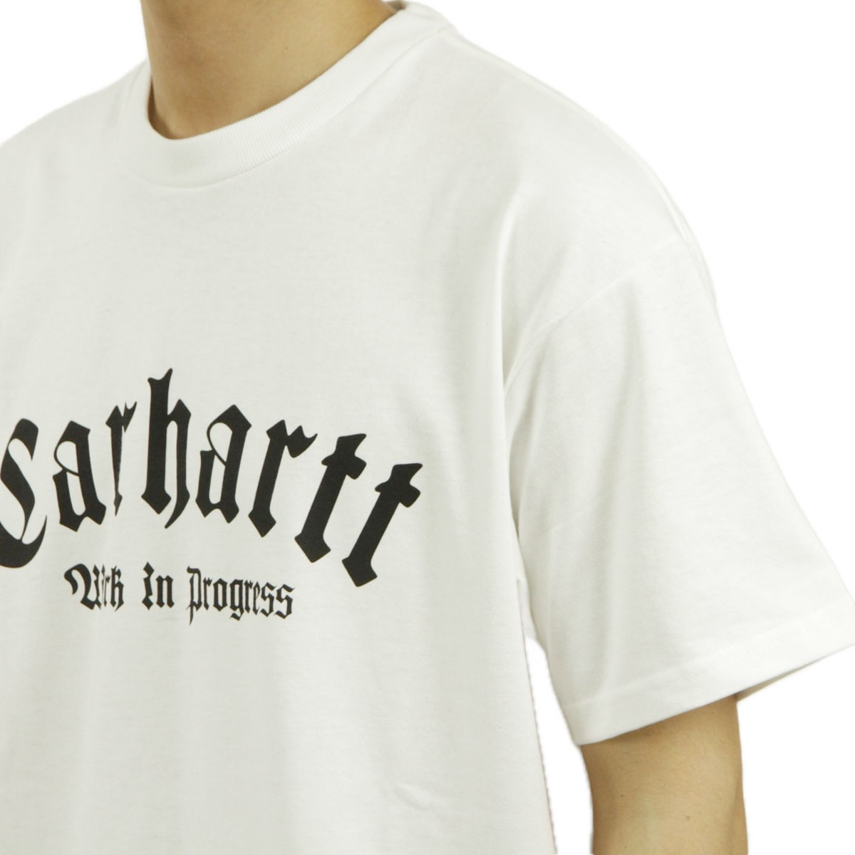 �����ϡ��� ��� ȾµT����� ������ CARHARTT WIP ���롼�ͥå� ����ե��å� SHORT SLEEVE ONYX T-SHIRT WHITE / BLACK I032875