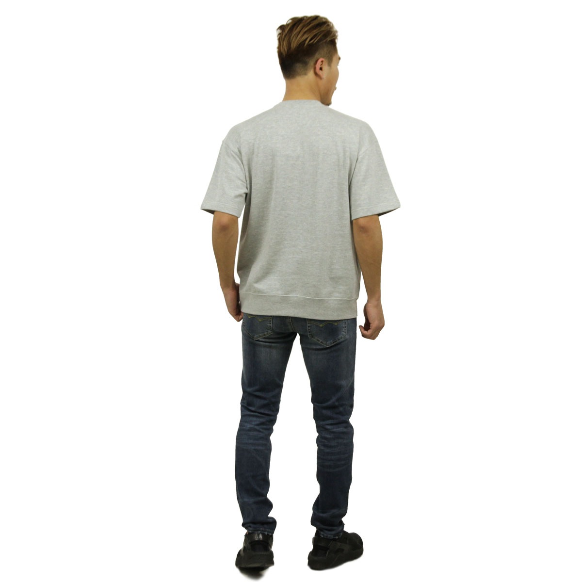 �ݡ��顼 T����� ��������Ź POLER ȾµT�����  CV BAGGY CREWNECK S/S TEE GREY HEATHER  A79B B1C C1D D1E E02F