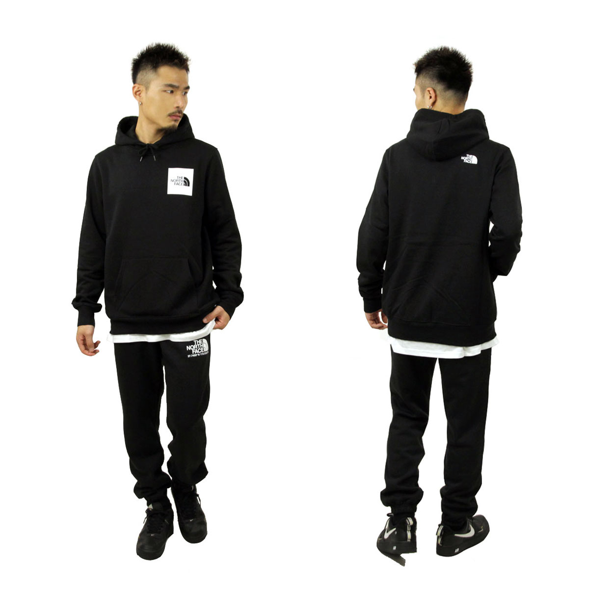 Ρե ѡ   THE NORTH FACE ץ륪Сѡ FINE HOODIE NF0A55UV TNF BLACK A14B B1C C1D D5E E13F