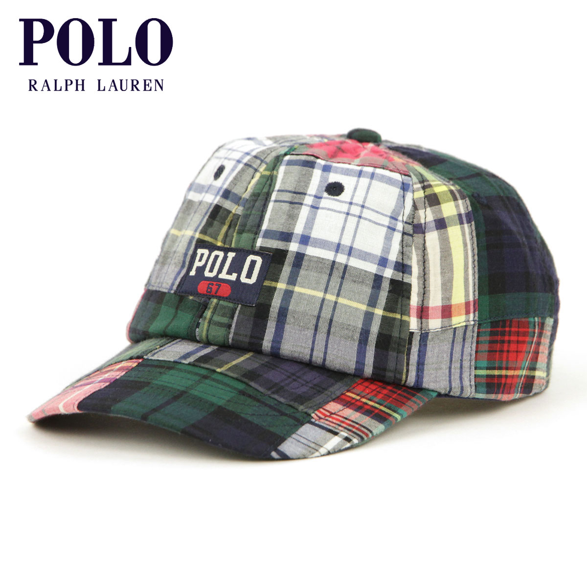 �ݥ� ���ե������ ˹�� ��� ��ǥ����� ������ POLO RALPH LAUREN ����å� �١����ܡ��륭��å� �ѥå������ CHINO SPORT CAP - PATCHWORK MADRAS H221ST03 710862090001 PATCHWORK MADRAS A05B B3C C3D D4E E06F