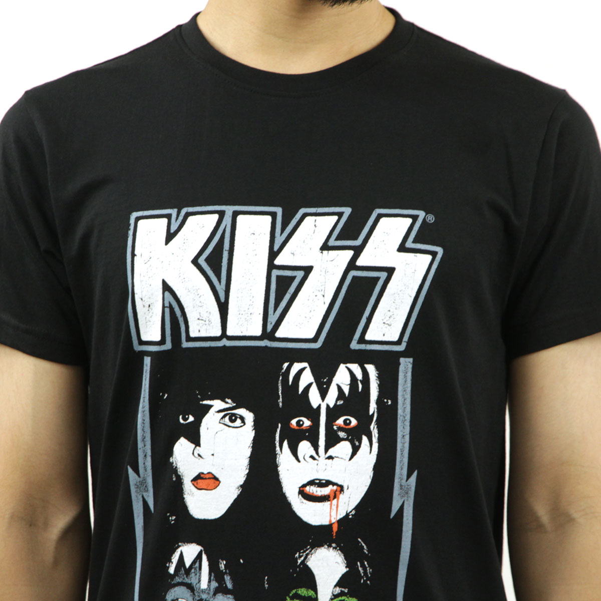 �ߥ塼���å��ƥ� ��� �Х��T����� ������ MUSIC TEE ���å�T����� ���å� ������󡦥桼���٥��ӡ� KISS LOVIN`YOU MUSIC TEE