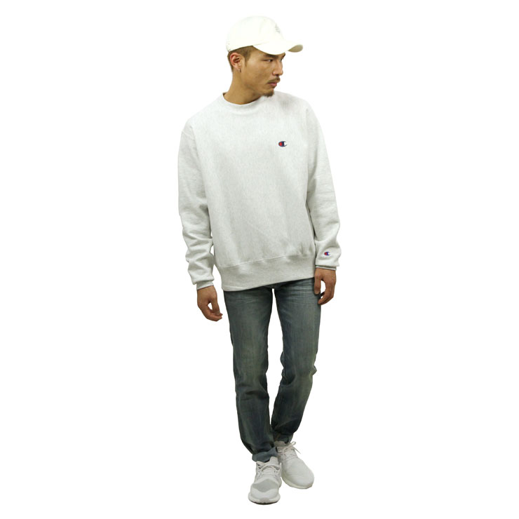 �����ԥ��� CHAMPION ������ ��� ��С����������� �������å� REVERSE WEAVE HEAVYWEIGHT 12oz CREW SWEAT GF70 GFS SILVER GREY AA4B B1C C1D D5E E02F