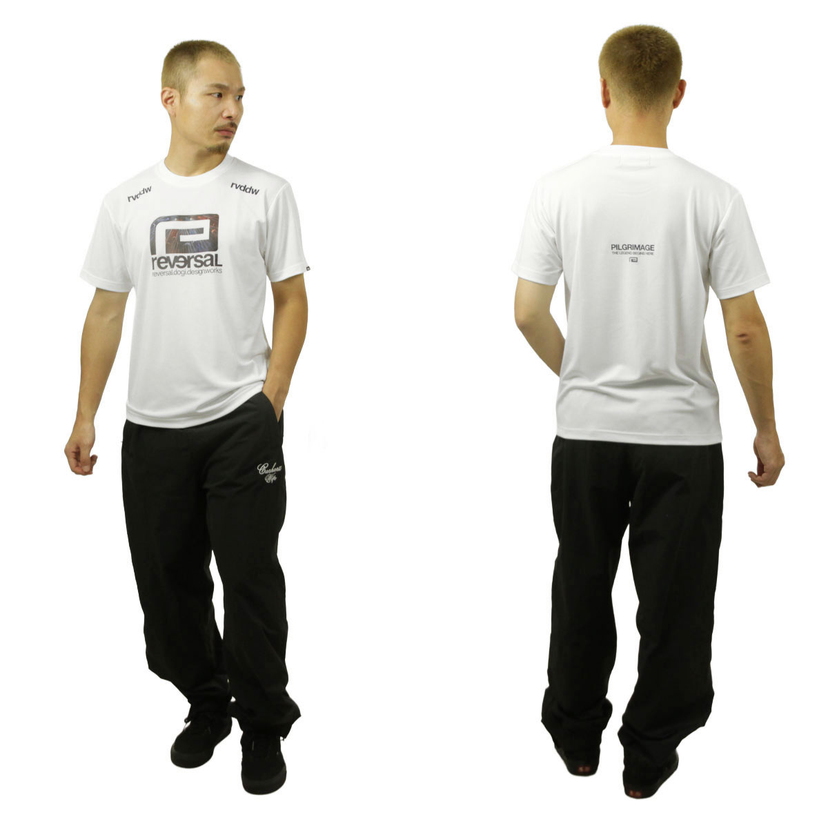 ��С����� ��� ȾµT����� ��������Ź REVERSAL ���롼�ͥå� ���� �ɥ饤T����� PILGRIMAGE BIG MARK DRY TEE �Ύ܎��� rv26aw052 WH WHITE A06B B1C C1D D1E E01F