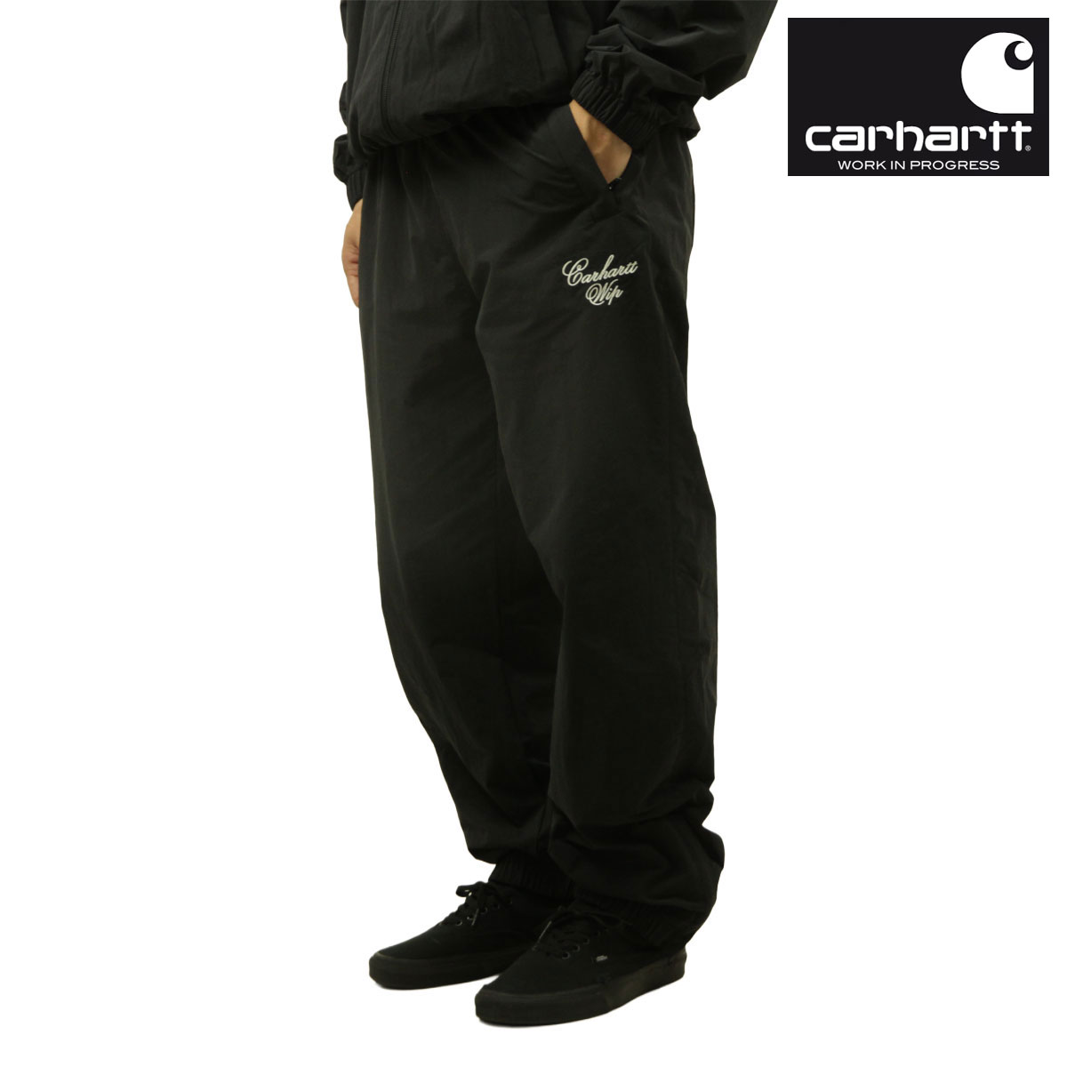 �����ϡ��� ��� �ȥ�å��ѥ�� ������ CARHARTT WIP �ʥ����� �ܥȥॹ ���󥰥ѥ�� TRAVON PANT BLACK / WAX I036802 K02XX