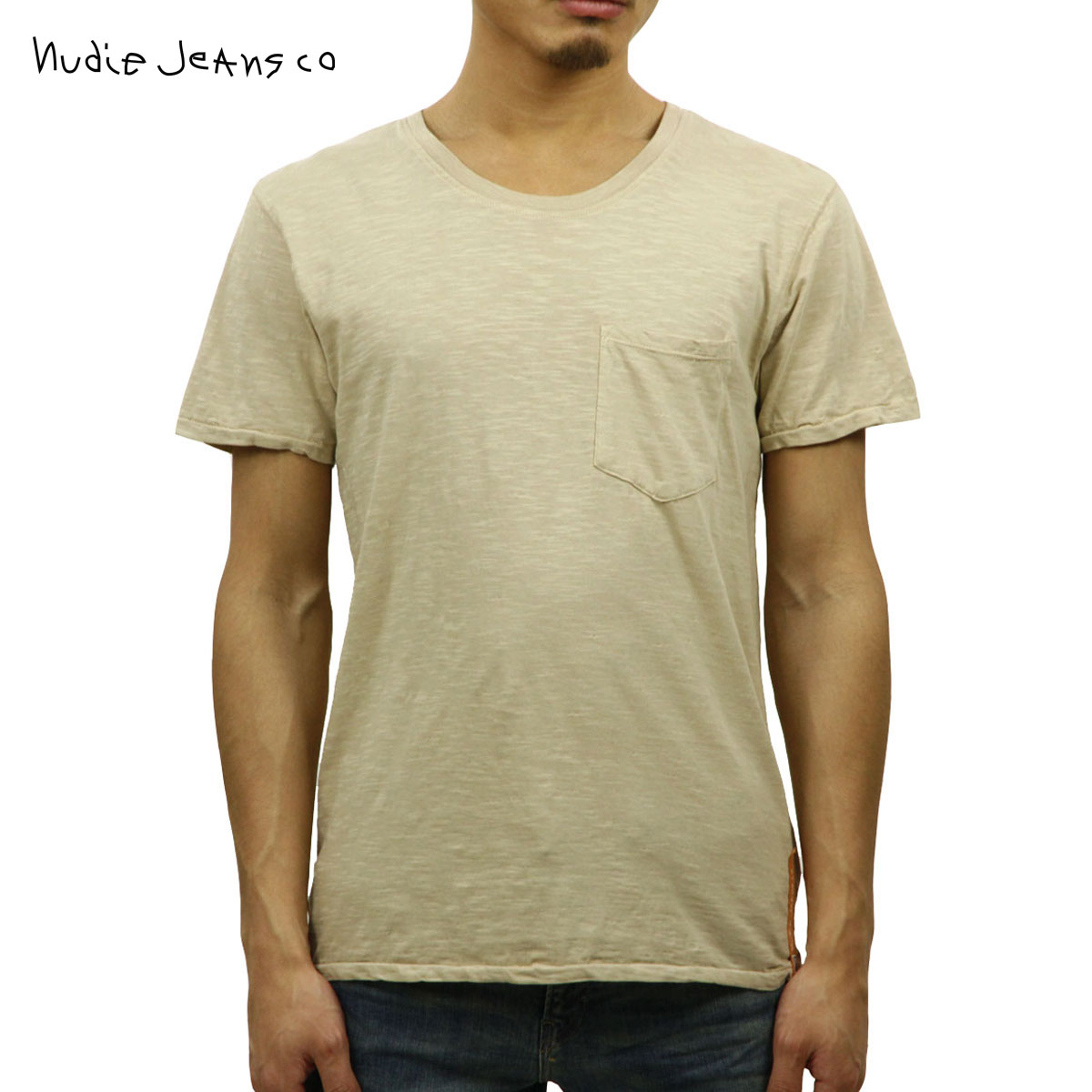 ̡ǥ T Ź Nudie Jeans ȾµT  Round Neck Pocket Tee Ecry W02 131300 4027 A62B B1C C1D D1E E18F