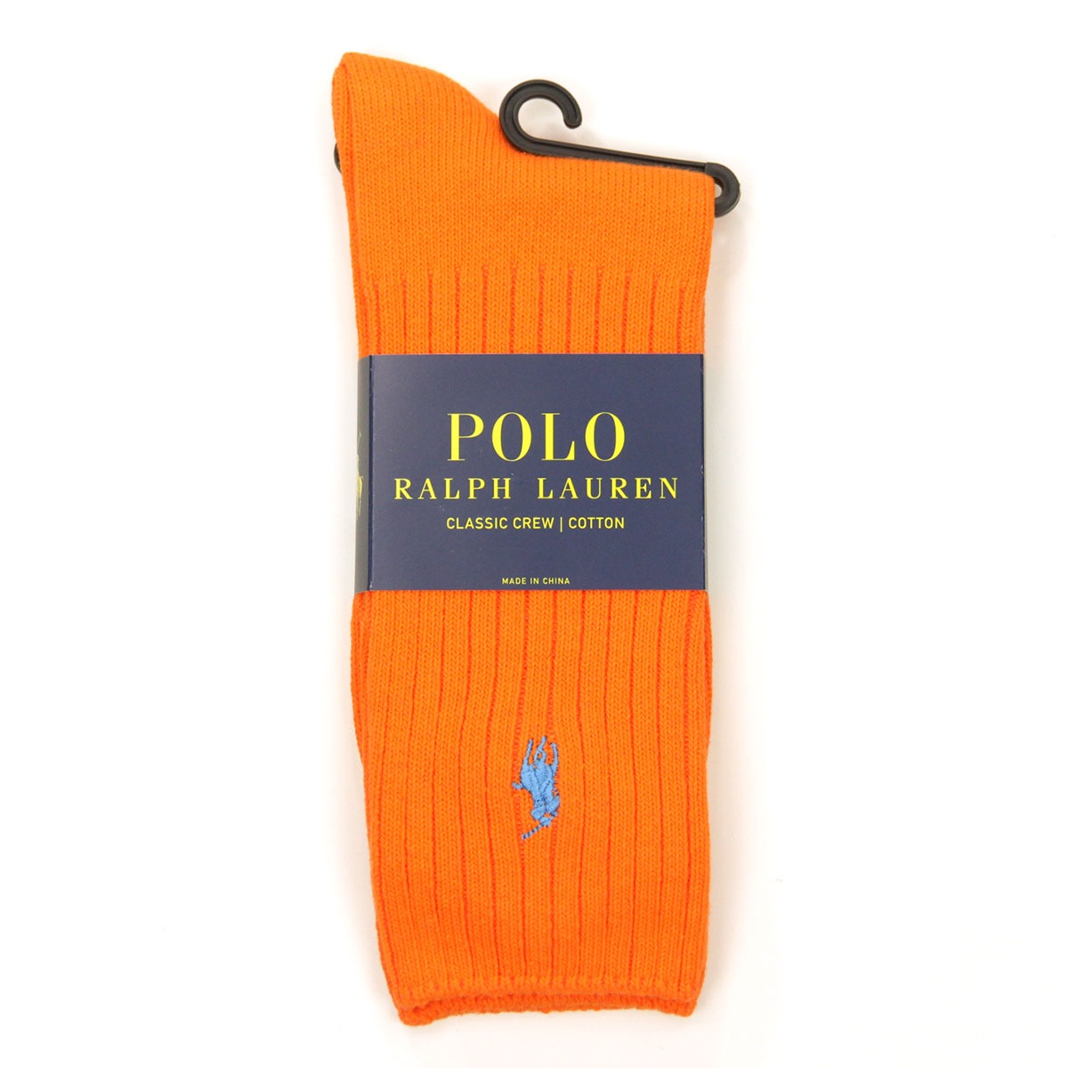 �ݥ� ���ե������ ���å��� ��� ������ POLO RALPH LAUREN ���� ���롼���å��� COTTON RIB SINGLE SOCK ORANGE - GREEN 807 - ORANGE A05B B1C C7D D1E E10F
