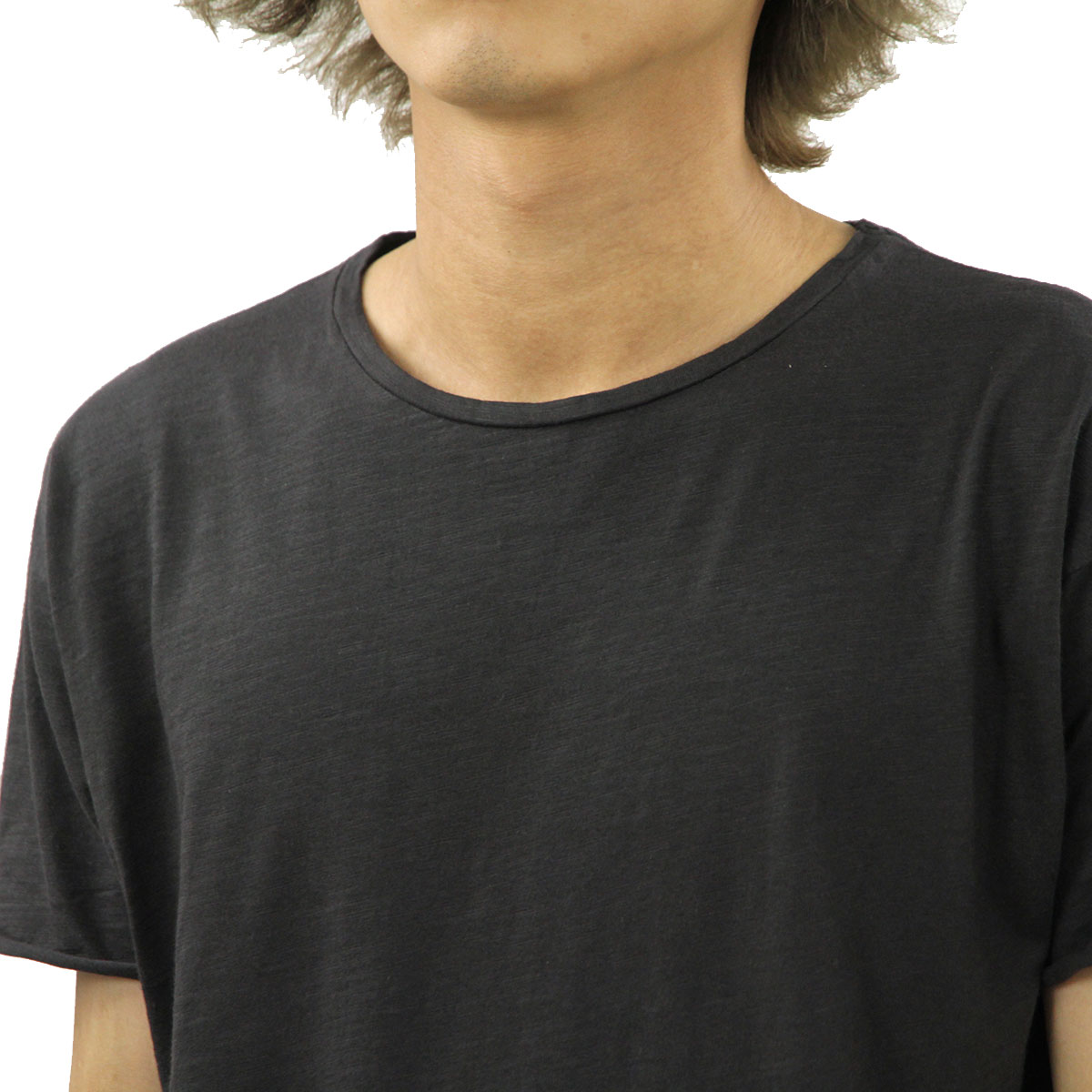 ̡ǥ T Ź Nudie Jeans ȾµT  Raw Hem T-Shirt Black 131274 A62B B1C C1D D1E E13F