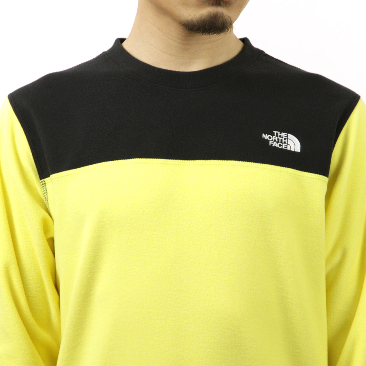 �Ρ����ե����� �ե꡼�� ��� ������ THE NORTH FACE �ȥåץ� ���쥤���㡼 ���롼�ͥå� �������åȥ���� TNF TKA GLACIER CREW FLEECE NF0A7UJA 859 TNF BLACK/YELLOWTAIL A14B B1C C1D D5E E12F
