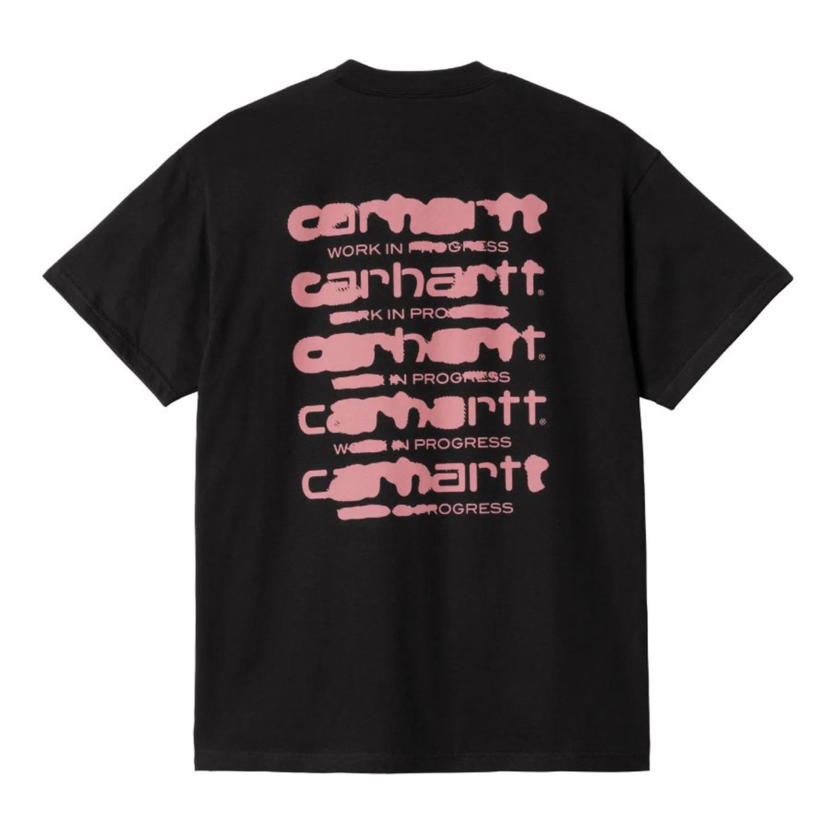 �����ϡ��� ��� ȾµT����� ������ CARHARTT WIP ���롼�ͥå� �Хå��ץ��� SHORT SLEEVE INK BLEED T-SHIRT BLACK / PINK I032878