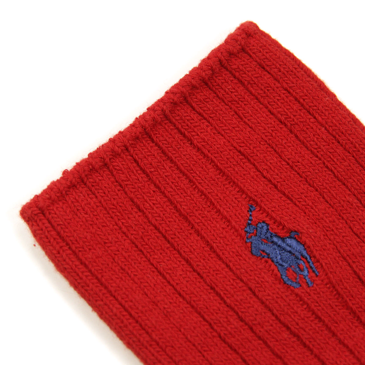 �ݥ� ���ե������ ���å��� ��� ������ POLO RALPH LAUREN ���� ���롼���å��� COTTON RIB SINGLE SOCK RED - NAVY 601 - RED A05B B1C C7D D1E E11F