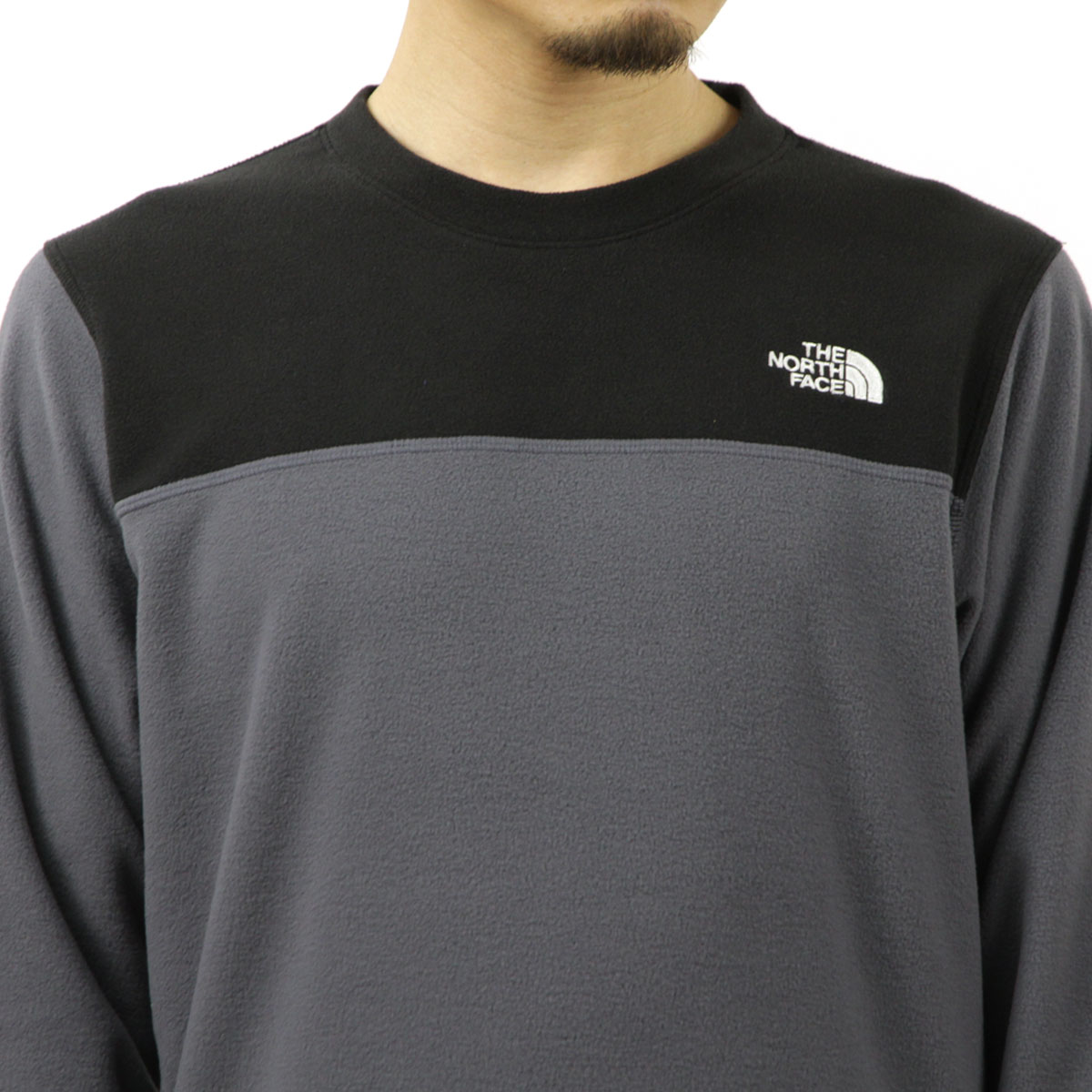 Ρե ե꡼   THE NORTH FACE ȥåץ 쥤㡼 롼ͥå åȥ TNF TKA GLACIER CREW FLEECE NF0A7UJA F9L VANADIS GREY/TNF BLACK A14B B1C C1D D5E E02F