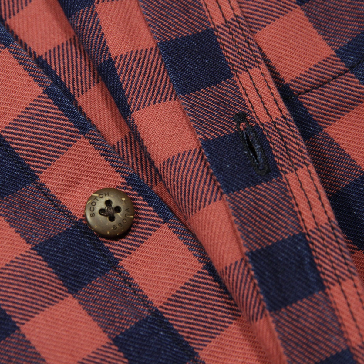 �����å�����ɥ����� ��� �����å������ ��������Ź SCOTCH��SODA �ܥ�������� Ĺµ����� WASHED INDIGO CHECK SHIRT COMBO A 165309 0217 51427 19
