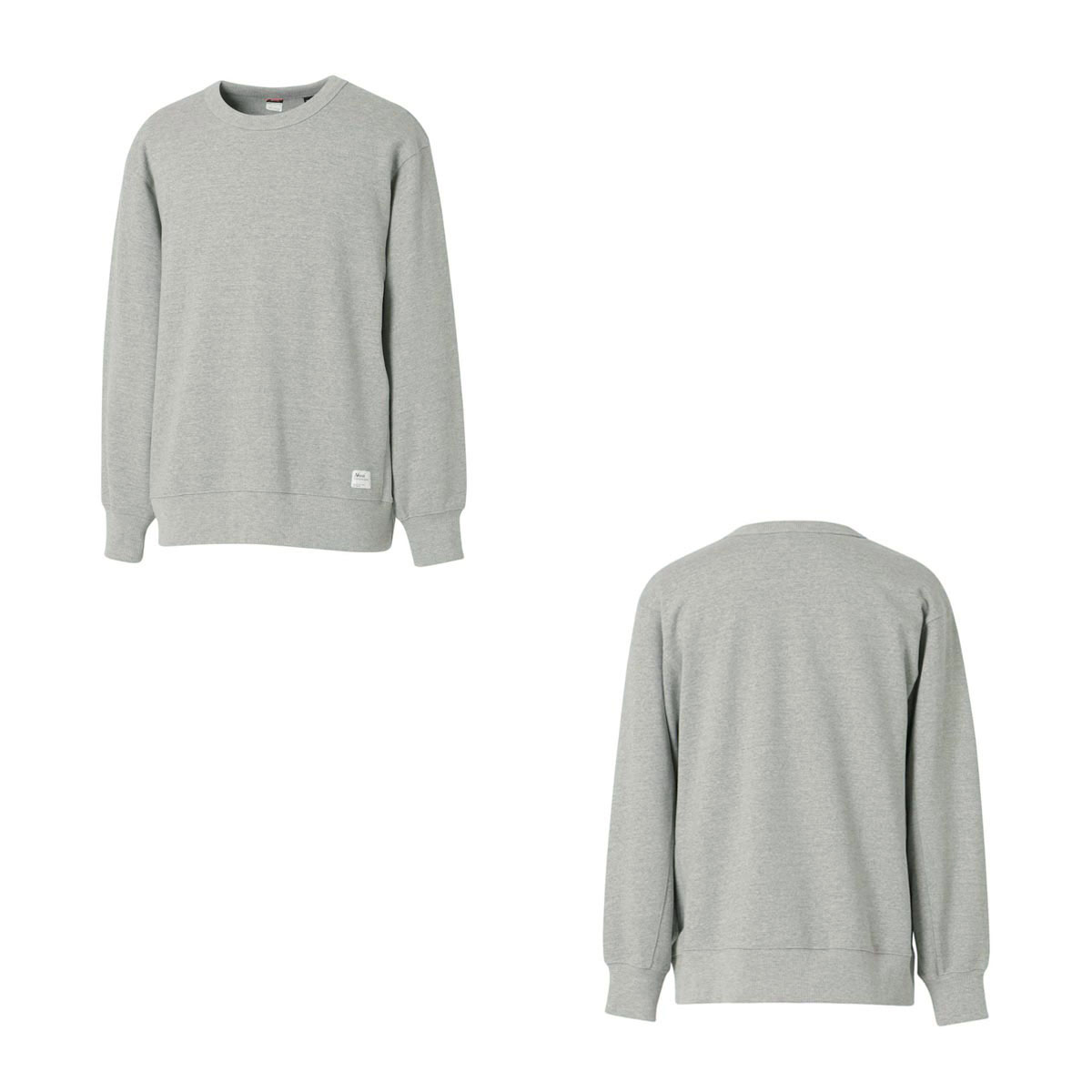 �ʥ� ��� �������å� ��������Ź NANGA ���롼�ͥå� Ĺµ �ȥ졼�ʡ� ECO HYBRID SWEATSHIRT L.GRY NW2241-1F220 LIGHT GREY