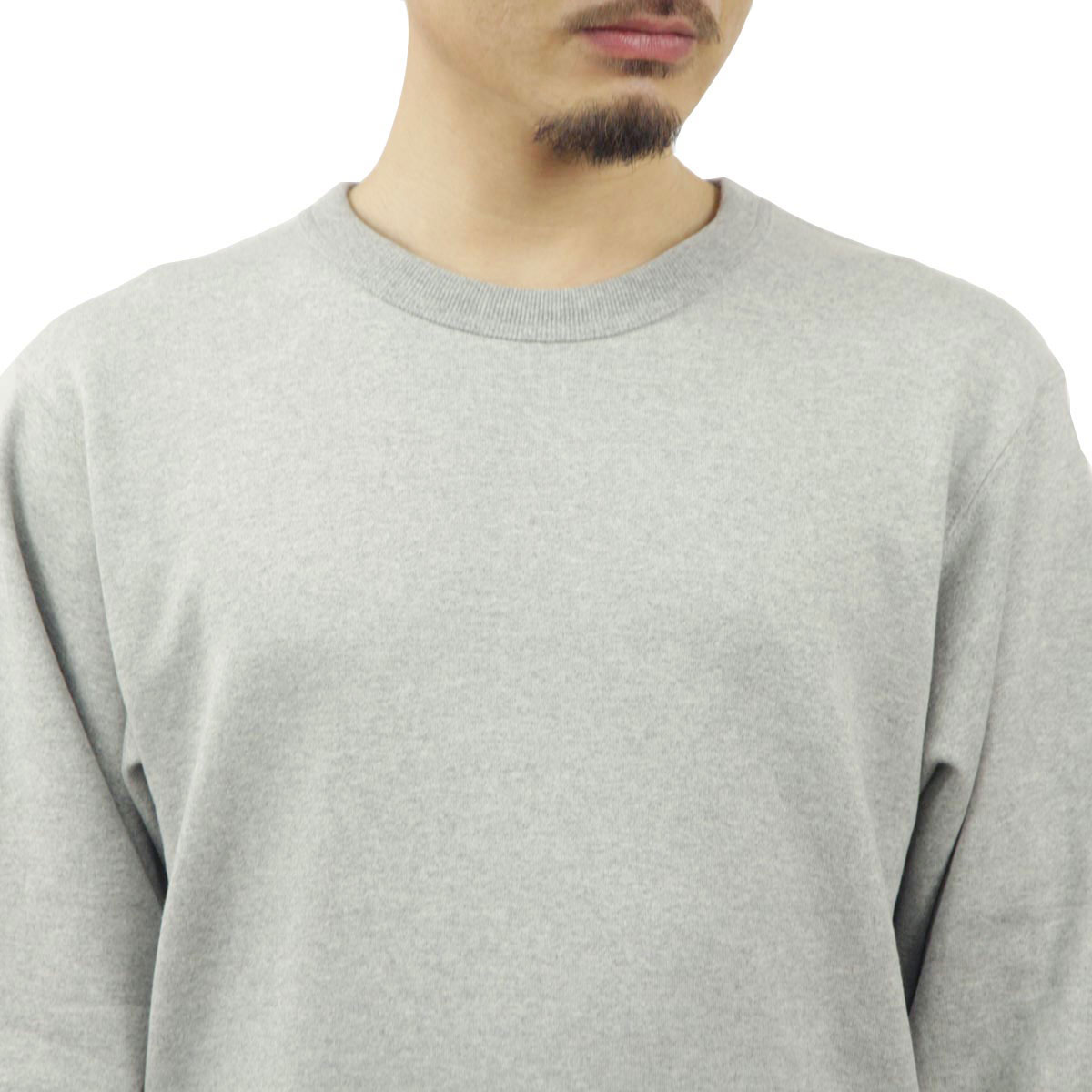 �ʥ� ��� �������å� ��������Ź NANGA ���롼�ͥå� Ĺµ �ȥ졼�ʡ� ECO HYBRID SWEATSHIRT L.GRY NW2241-1F220 LIGHT GREY