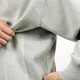 �ʥ� ��� �������å� ��������Ź NANGA ���롼�ͥå� Ĺµ �ȥ졼�ʡ� ECO HYBRID SWEATSHIRT L.GRY NW2241-1F220 LIGHT GREY