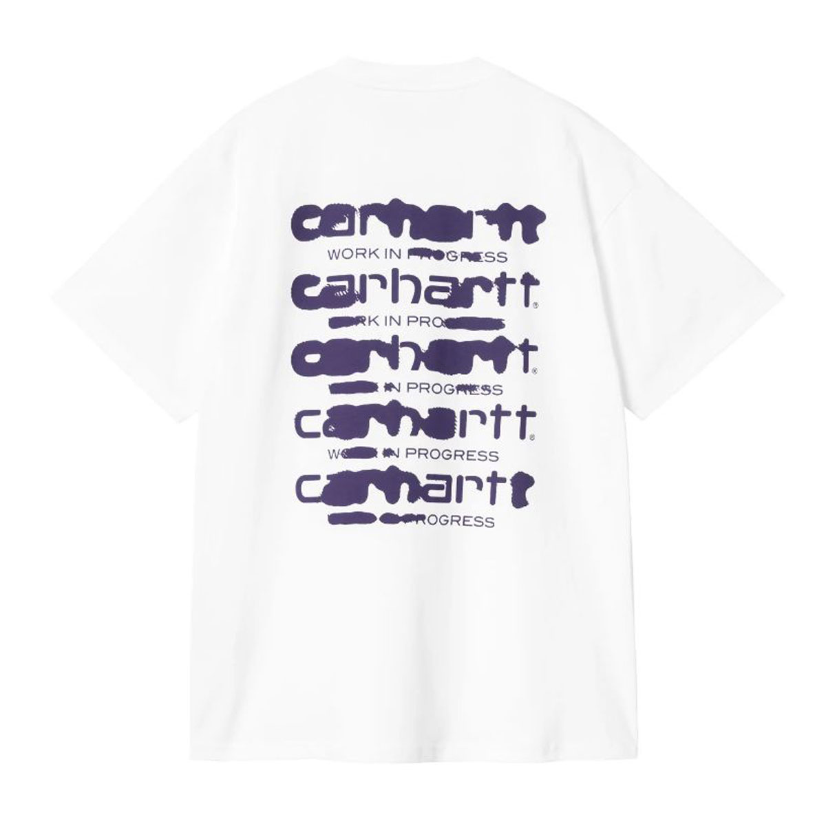 �����ϡ��� ��� ȾµT����� ������ CARHARTT WIP ���롼�ͥå� �Хå��ץ��� SHORT SLEEVE INK BLEED T-SHIRT WHITE / TYRIAN I032878