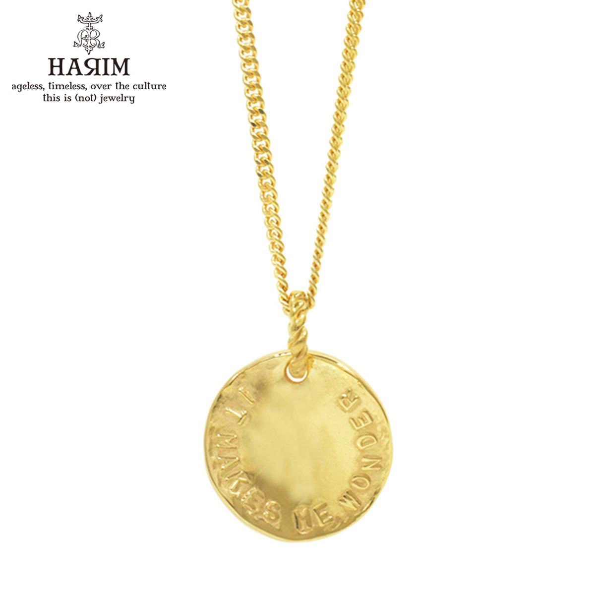�ϥ�� �ͥå��쥹 ��� ��ǥ����� ��������Ź HARIM �ͥå��쥹 STAIRWAY TO HEAVEN COIN PENDANT NECKLACE HRP114 GP A82B B3C C3D D8E E33F