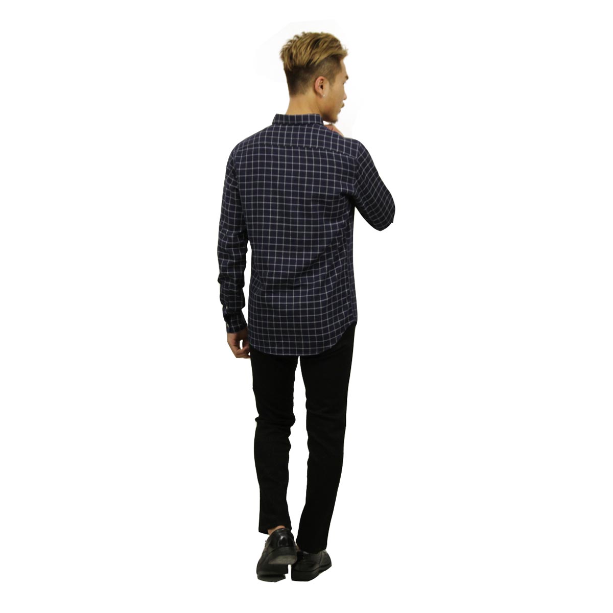 Х elvine Ź  Ĺµ CHECK SHIRT1404717 dk blue check A91B B1C C1D D6E E06F