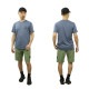 ���ȡ��󥢥����� ��� ȾµT����� ������ STONE ISLAND ���롼�ͥå� ���� T����� 60/2 COTTON JERSEY SHORT SLEEVE T-SHIRT 2100039 S0013 BLUE GREY AB4B B1C C1D D1E E07F