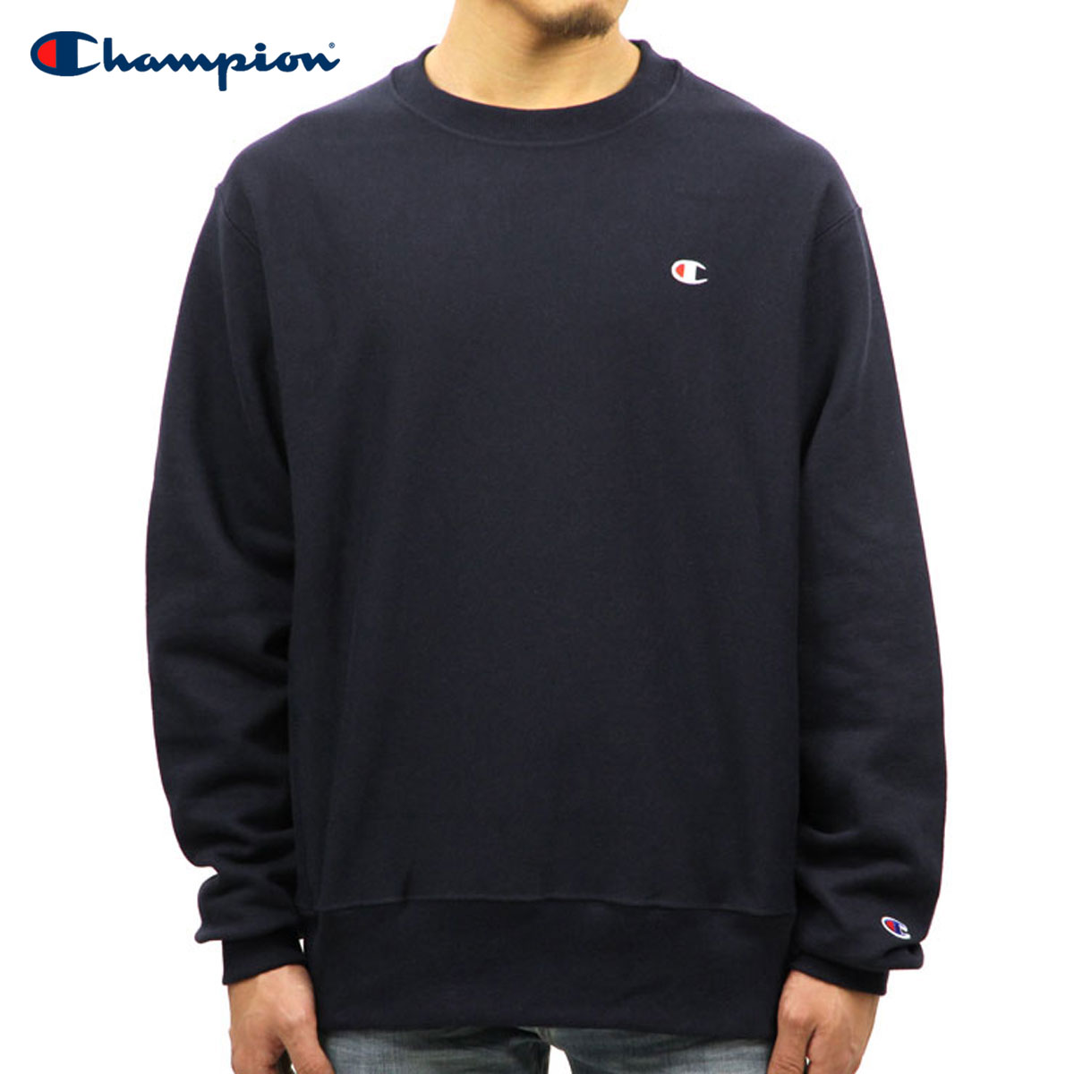 �����ԥ��� CHAMPION ������ ��� ��С����������� �������å� REVERSE WEAVE HEAVYWEIGHT 12oz CREW SWEAT GF70 NAVY AA4B B1C C1D D5E E06F