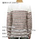 ̡ǥ T  Ź Nudie Jeans ĹµT LS T-shirt Org.Sketched Stripes