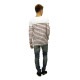 ̡ǥ T  Ź Nudie Jeans ĹµT LS T-shirt Org.Sketched Stripes