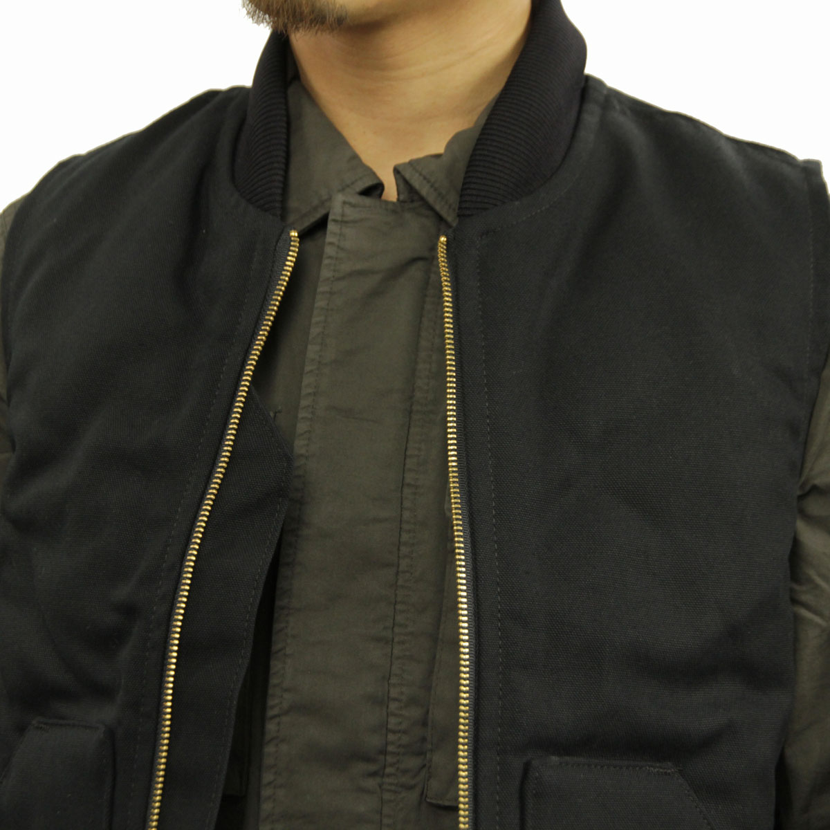 �����ϡ��� �٥��� ��� ������ CARHARTT �������� DUCK VEST V01 - BLK BLACK A11B B1C C1D D4E E13F