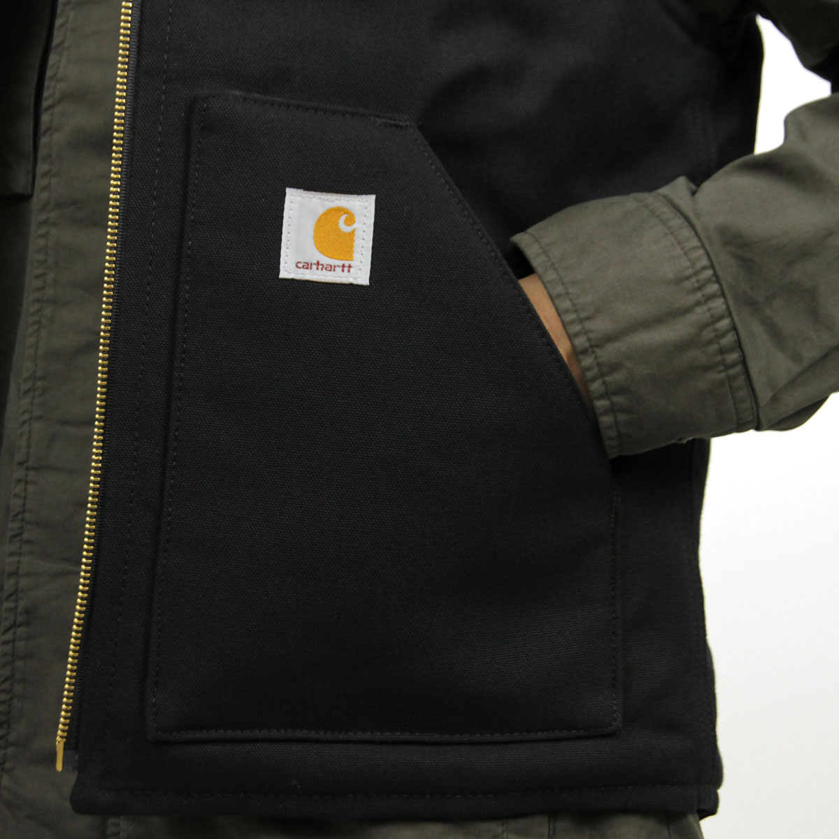 �����ϡ��� �٥��� ��� ������ CARHARTT �������� DUCK VEST V01 - BLK BLACK A11B B1C C1D D4E E13F