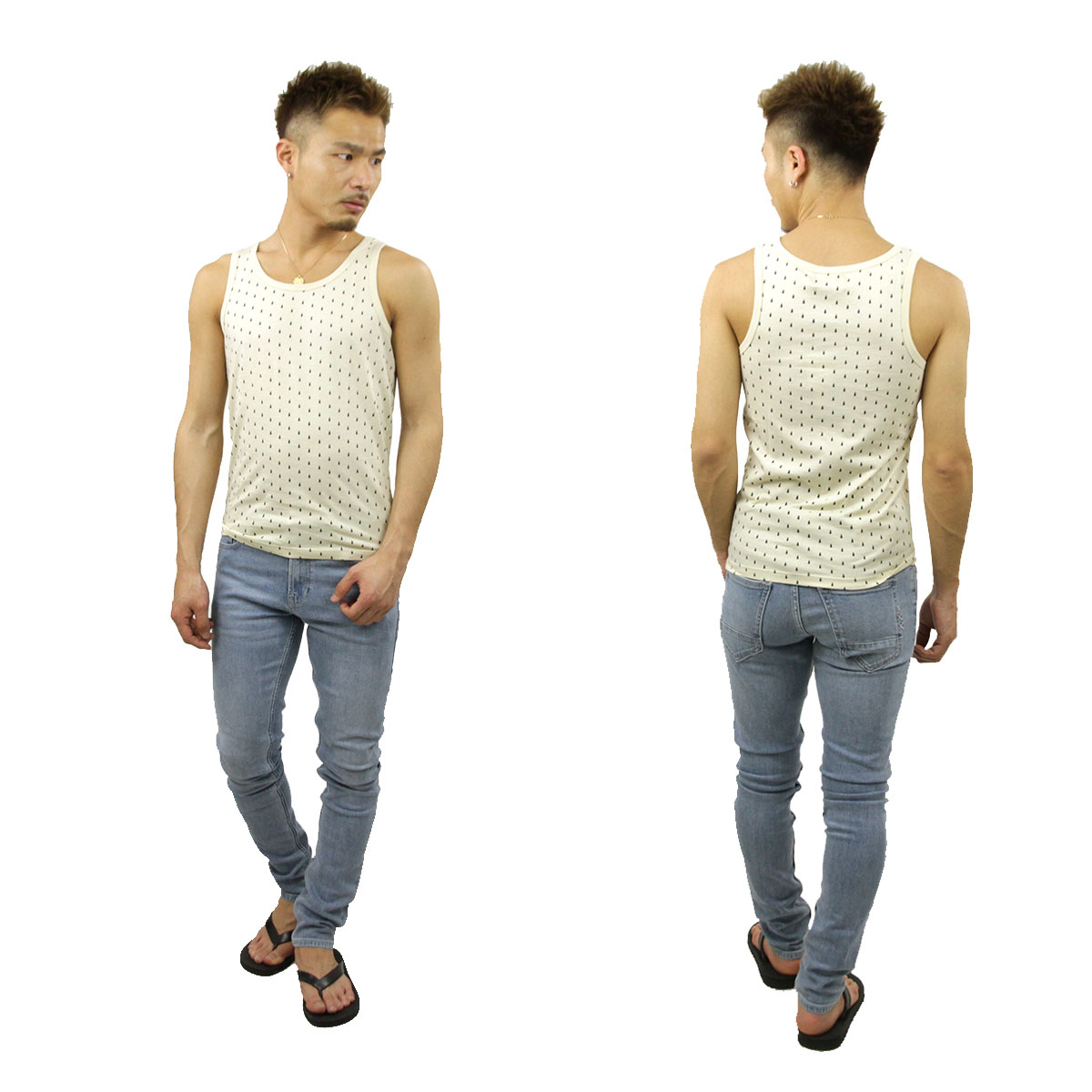 �̡��ǥ��������� ���󥯥ȥå� ��� ��������Ź Nudie Jeans  Tank Top Ecru 170206 A62B B1C C1D D1E E05F