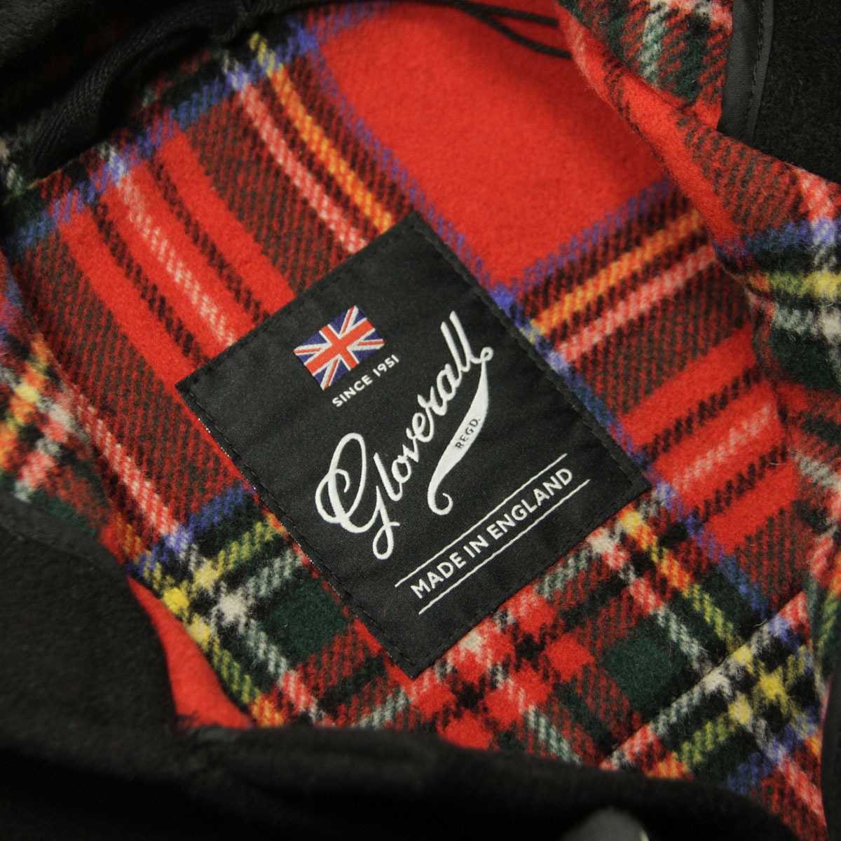 �������С������� ������ ��� ��������Ź GLOVERALL ���åե륳���� �����������㥱�å� GLOVERALL ORIGINAL DUFFLE COAT MS 5120/CT CLOTH BLACK/ROYAL STEWART  A85B B1C C1D D4E E13F