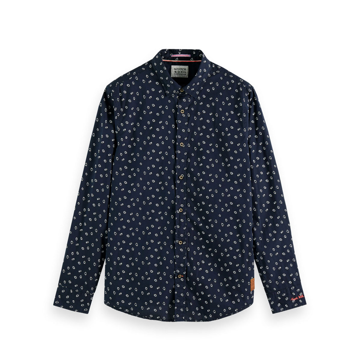 �����å�����ɥ����� ����� ��� ��������Ź SCOTCH&SODA Ĺµ����� �ܥ�������󥷥�� SLIM-FIT PRINTED POPLIN SHIRT COMBO B D 167265 0218 61411 79 A39B B1C C1D D6E E06F