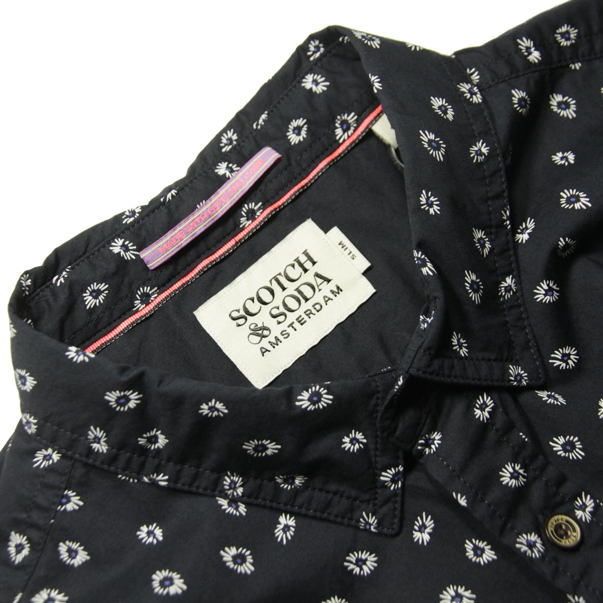 �����å�����ɥ����� ����� ��� ��������Ź SCOTCH&SODA Ĺµ����� �ܥ�������󥷥�� SLIM-FIT PRINTED POPLIN SHIRT COMBO B D 167265 0218 61411 79 A39B B1C C1D D6E E06F