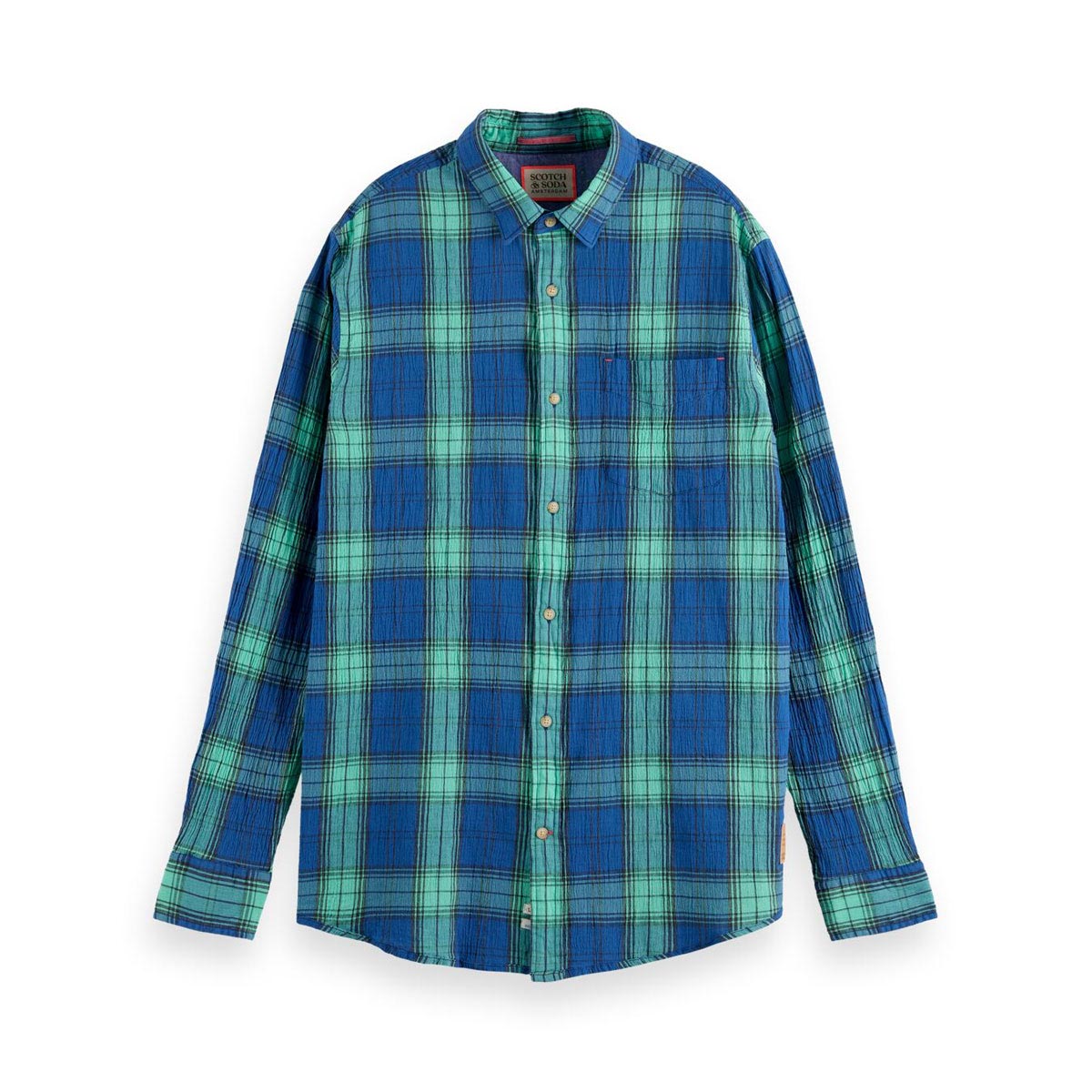�����å�����ɥ����� ��� �����å������ ��������Ź SCOTCH��SODA �ܥ�������� Ĺµ����� REGULAR-FIT CHECKED SEERSUCKER VOILE SHIRTS COMBO A 169728 0217 71415 59