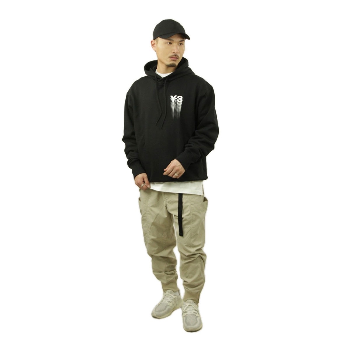 �磻���꡼ ��� �ѡ����� ������ Y-3 �ץ륪���С� ���� �ա��ǥ��� GFX HOODIE IZ3169 BLACK