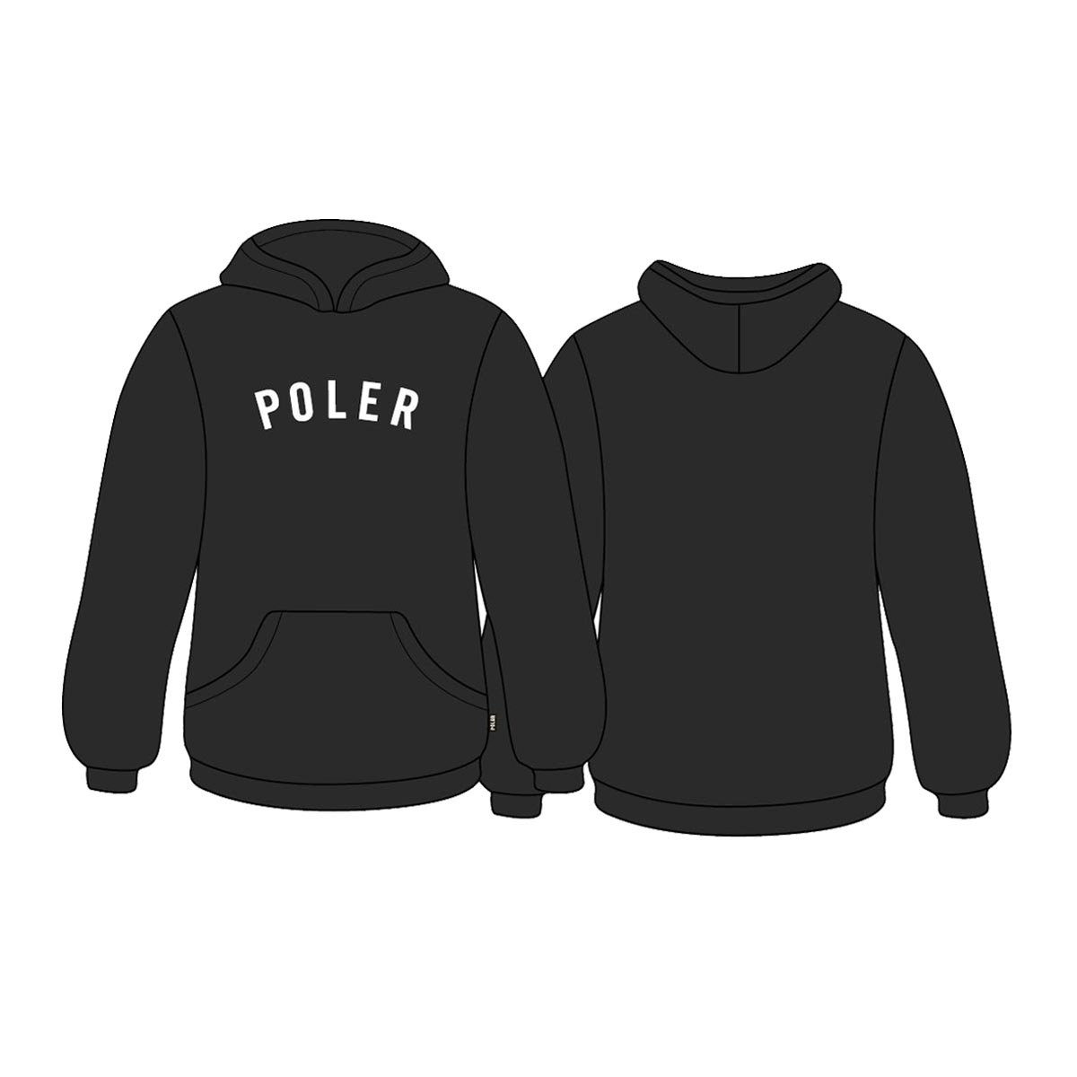 �ݡ��顼 ��� �ץ륪���С��ѡ����� ��������Ź POLER ���� �ա��ǥ��� �������å� STATE APPLIQUE HOODIE T00APM2604-BLK BLACK