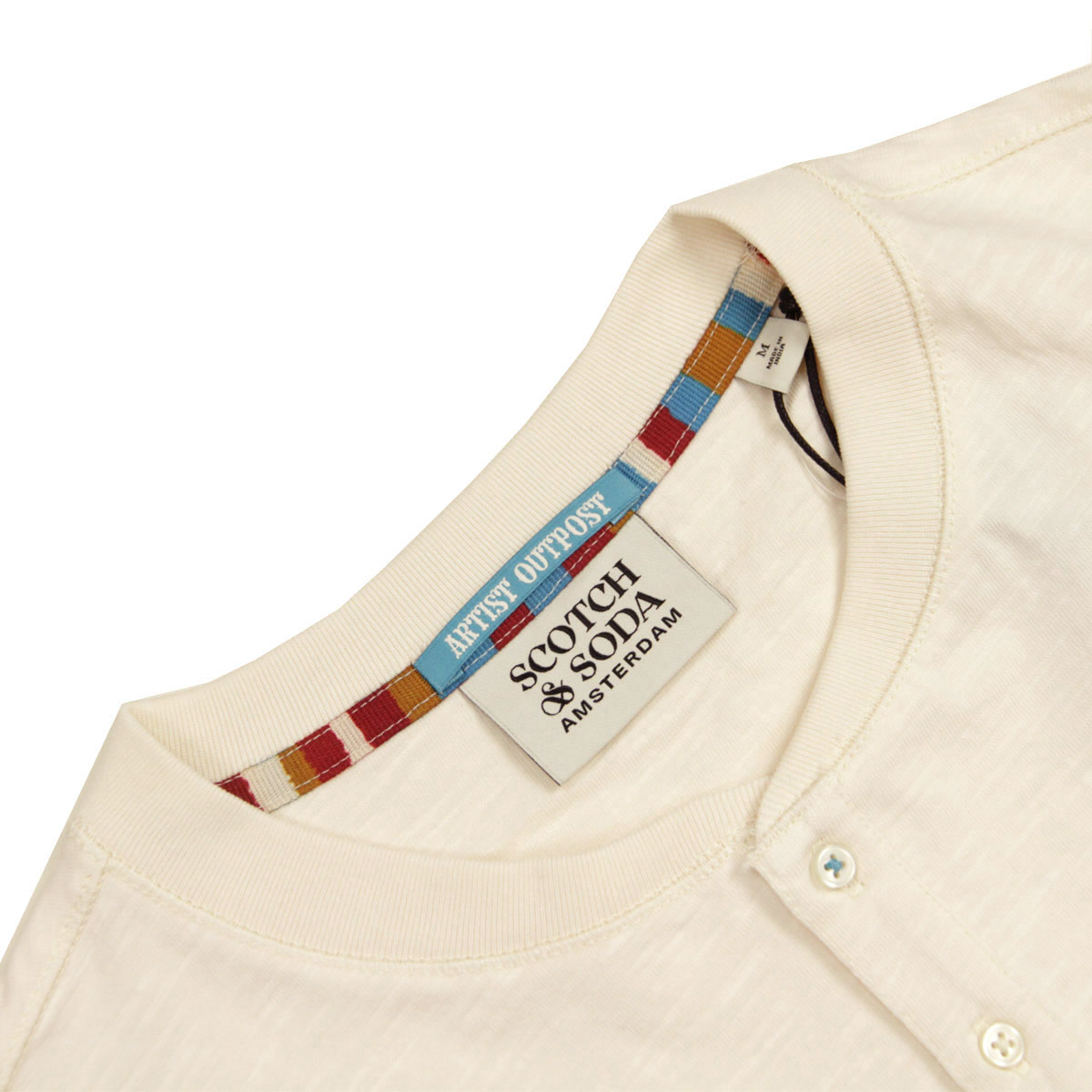 �����å�����ɥ����� ��� ĹµT����� ��������Ź SCOTCH&SODA �إ�꡼�ͥå� ����T HENLEY SLUB YARN REGULAR FIT LONG SLEEVED T-SHIRT EGGNOG 182322 270 53401 31 A39B B1C C1D D2E E18F