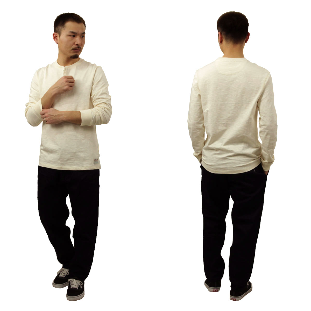 �����å�����ɥ����� ��� ĹµT����� ��������Ź SCOTCH&SODA �إ�꡼�ͥå� ����T HENLEY SLUB YARN REGULAR FIT LONG SLEEVED T-SHIRT EGGNOG 182322 270 53401 31 A39B B1C C1D D2E E18F