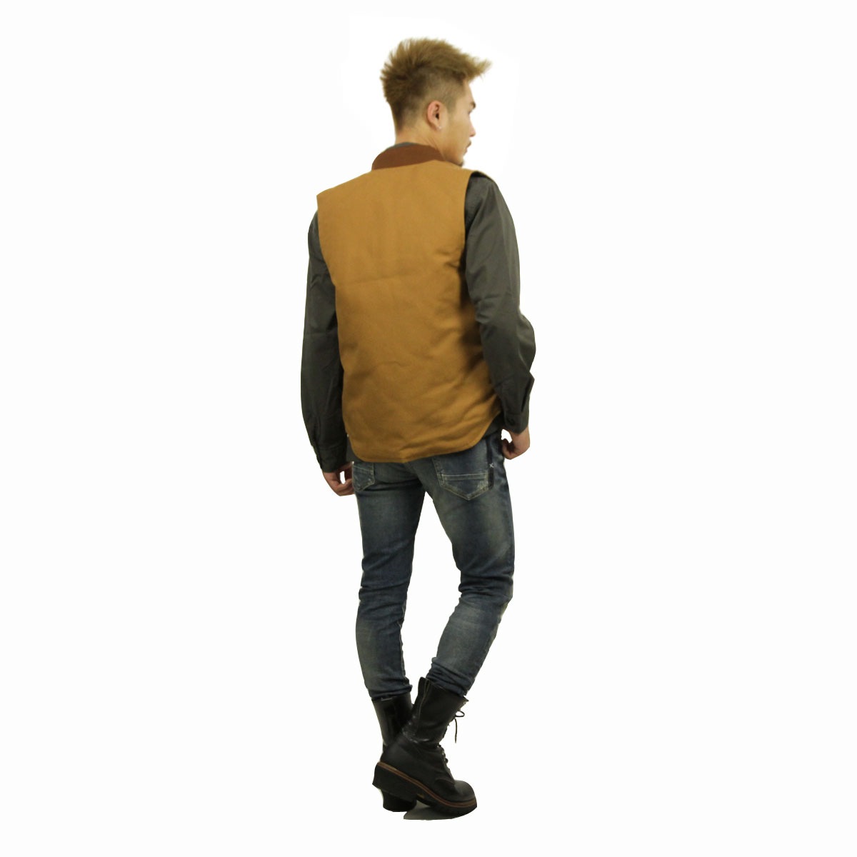 �����ϡ��� �٥��� ��� ������ CARHARTT �������� DUCK VEST V01 - BRN CARHARTT BROWN A11B B1C C1D D4E E04F