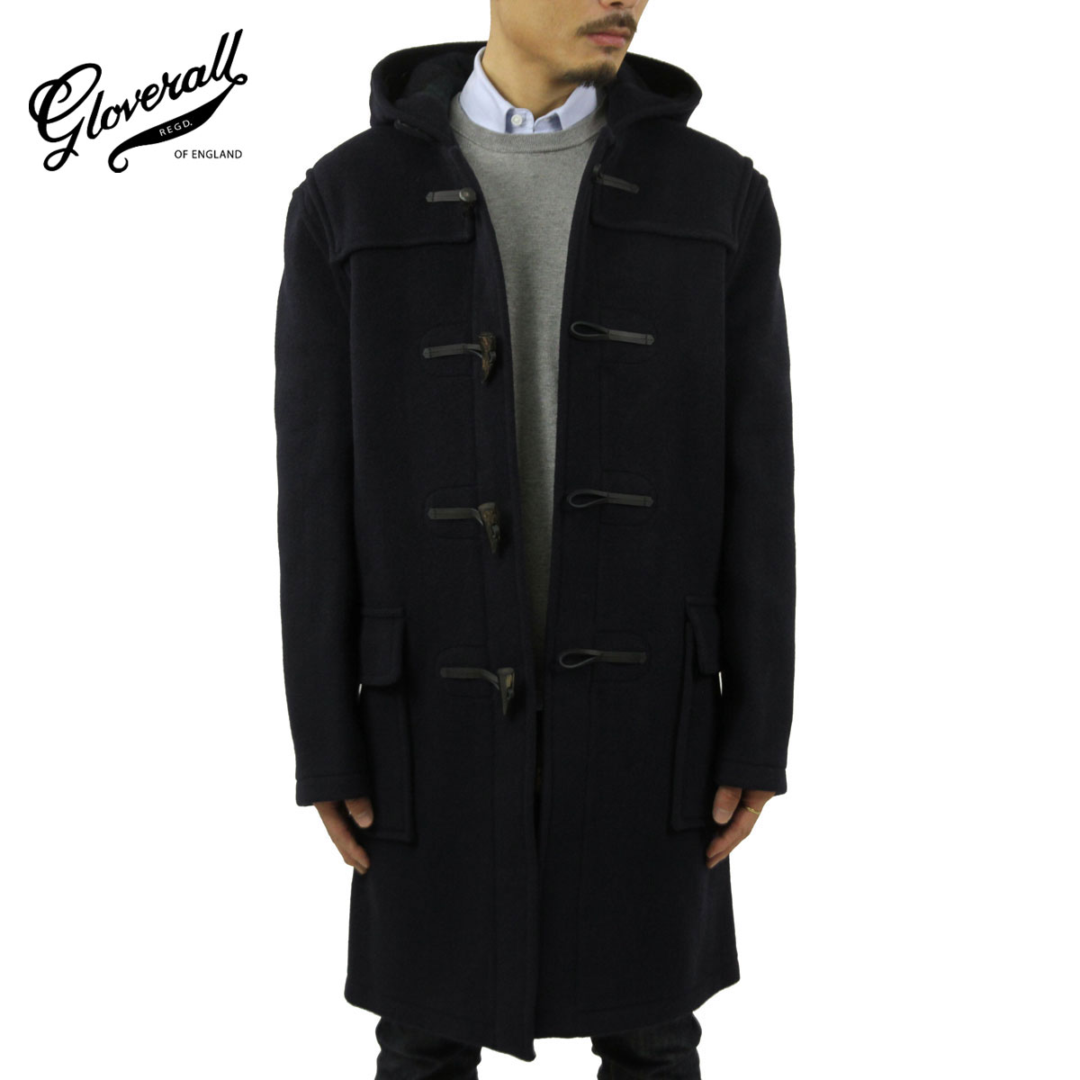 グローバーオール コート メンズ 正規販売店 Gloverall ダッフルコート アウタージャケット Gloverall Original Duffle Coat Ms 51 Ct Cloth Navy Black Watch A85b B1c C1d D4e E06f 21 22 冬 Gloverall グローバーオール Men S Outer Jacket Recollection