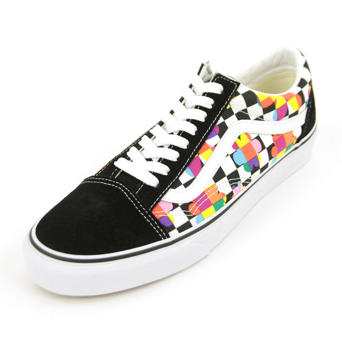 �Х� ������ɥ������� ��� ��ǥ����� ��������Ź VANS ���ˡ����� �����å��� �����å� VANS OLD SKOOL (FLORAL CHECKERBOARD) BLACK/TRUE WHITE VN0A5KRFB05 A33B B1C C4D D2E E13F
