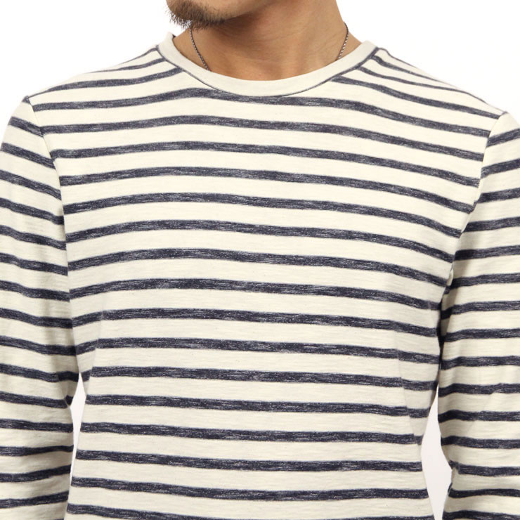 �Ρ��������� ����T ��� ��������Ź NO EXCESS ĹµT����� LONG SLEEVE STRIPE TEE BLACK 160103 020 D00S15