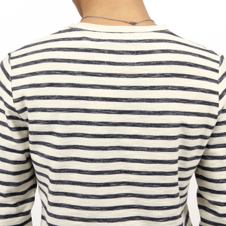 �Ρ��������� ����T ��� ��������Ź NO EXCESS ĹµT����� LONG SLEEVE STRIPE TEE BLACK 160103 020 D00S15
