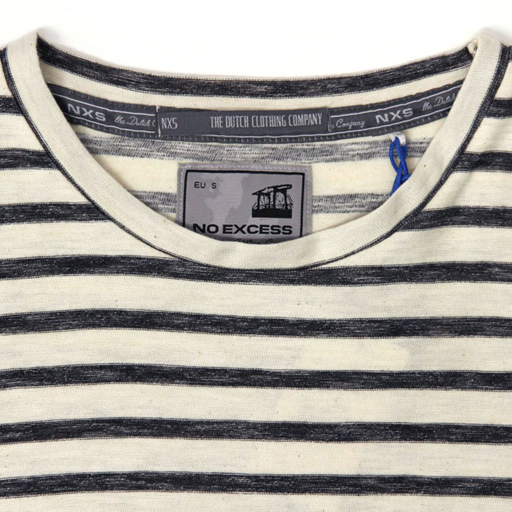 �Ρ��������� ����T ��� ��������Ź NO EXCESS ĹµT����� LONG SLEEVE STRIPE TEE BLACK 160103 020 D00S15