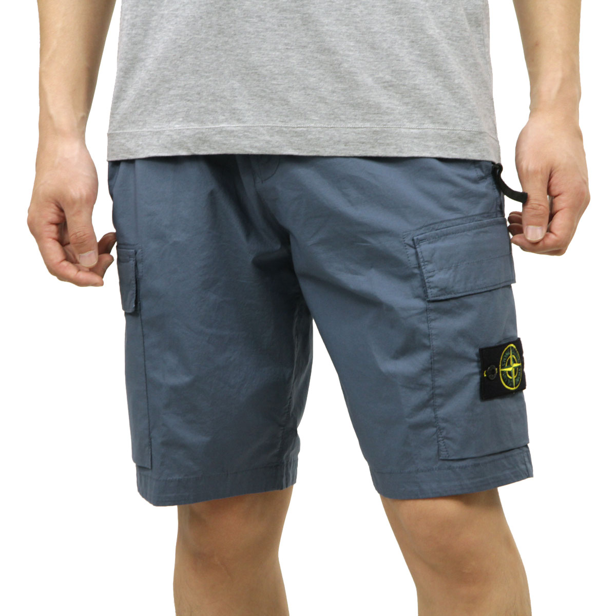 ȡ󥢥  硼ȥѥ  STONE ISLAND ϡեѥ ѥ ܥȥॹ STONE ISLAND STRETCH COTTON BERMUDA CARGO SHORT BLUE GREY L0803