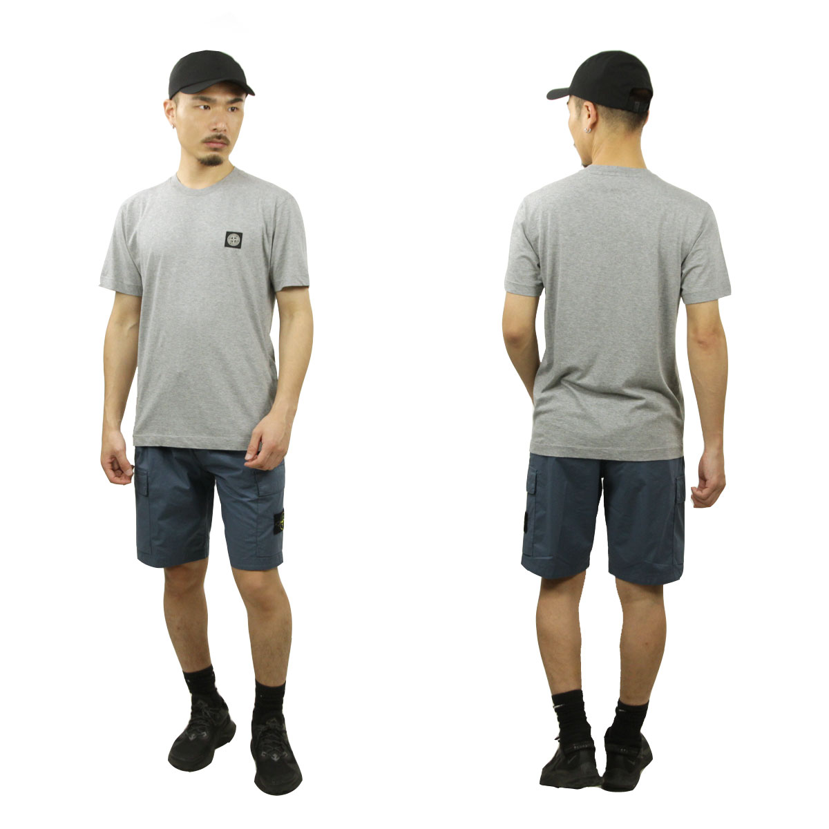 ȡ󥢥  硼ȥѥ  STONE ISLAND ϡեѥ ѥ ܥȥॹ STONE ISLAND STRETCH COTTON BERMUDA CARGO SHORT BLUE GREY L0803