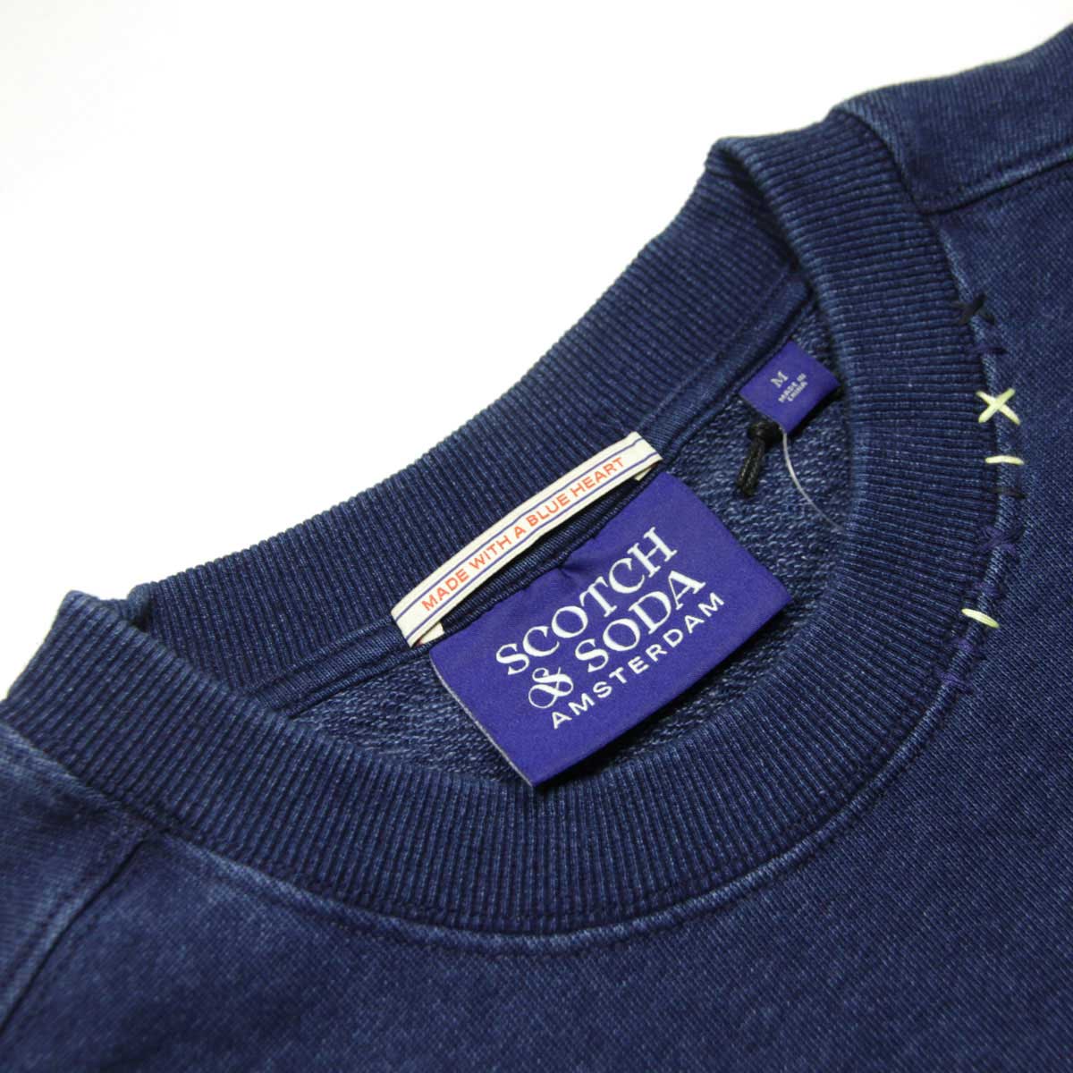 �����å�����ɥ����� ��� �������å� ��������Ź SCOTCH��SODA ���롼�ͥå� �ȥ졼�ʡ� INDIGO DENIM CREWNECK SWEATSHIRT INDIGO 170873 0089 73813 78