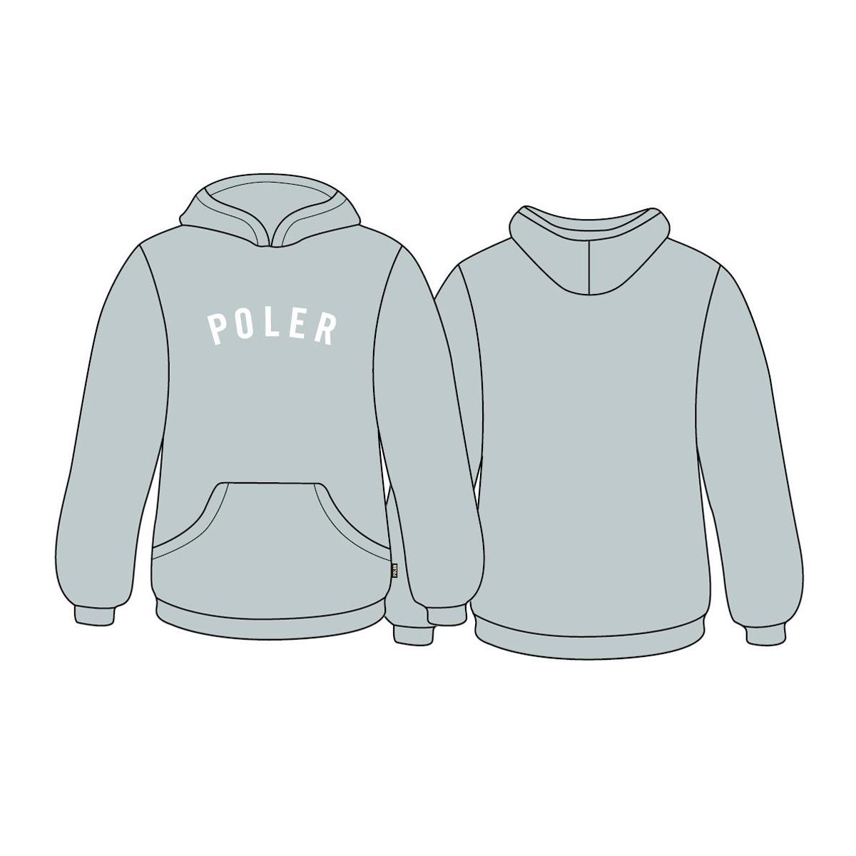 �ݡ��顼 ��� �ץ륪���С��ѡ����� ��������Ź POLER ���� �ա��ǥ��� �������å� STATE APPLIQUE HOODIE 243ACU2604-DUSG DUSTY SAGE