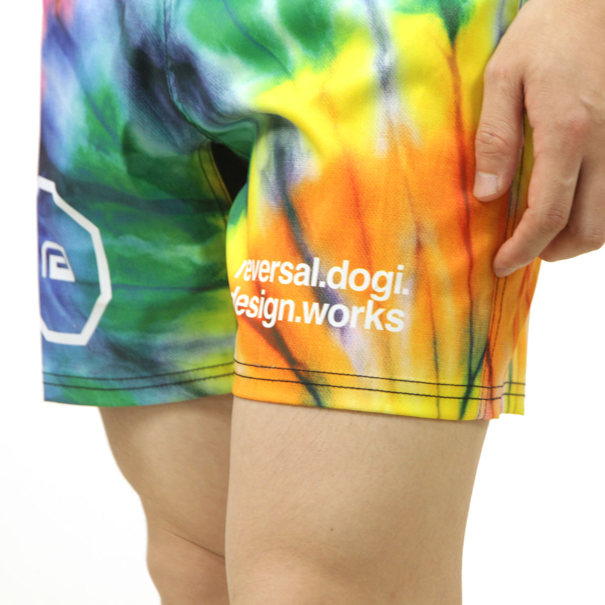 ��С����� ��� ���硼�ȥѥ�� ��������Ź REVERSAL �������� �ե����ȥѥ�� TIE DYE FIGHT SHORTS �������ގ� rv25ss601-MX RED-BLUE-YELLOW A06B B1C C2D D4E E11F