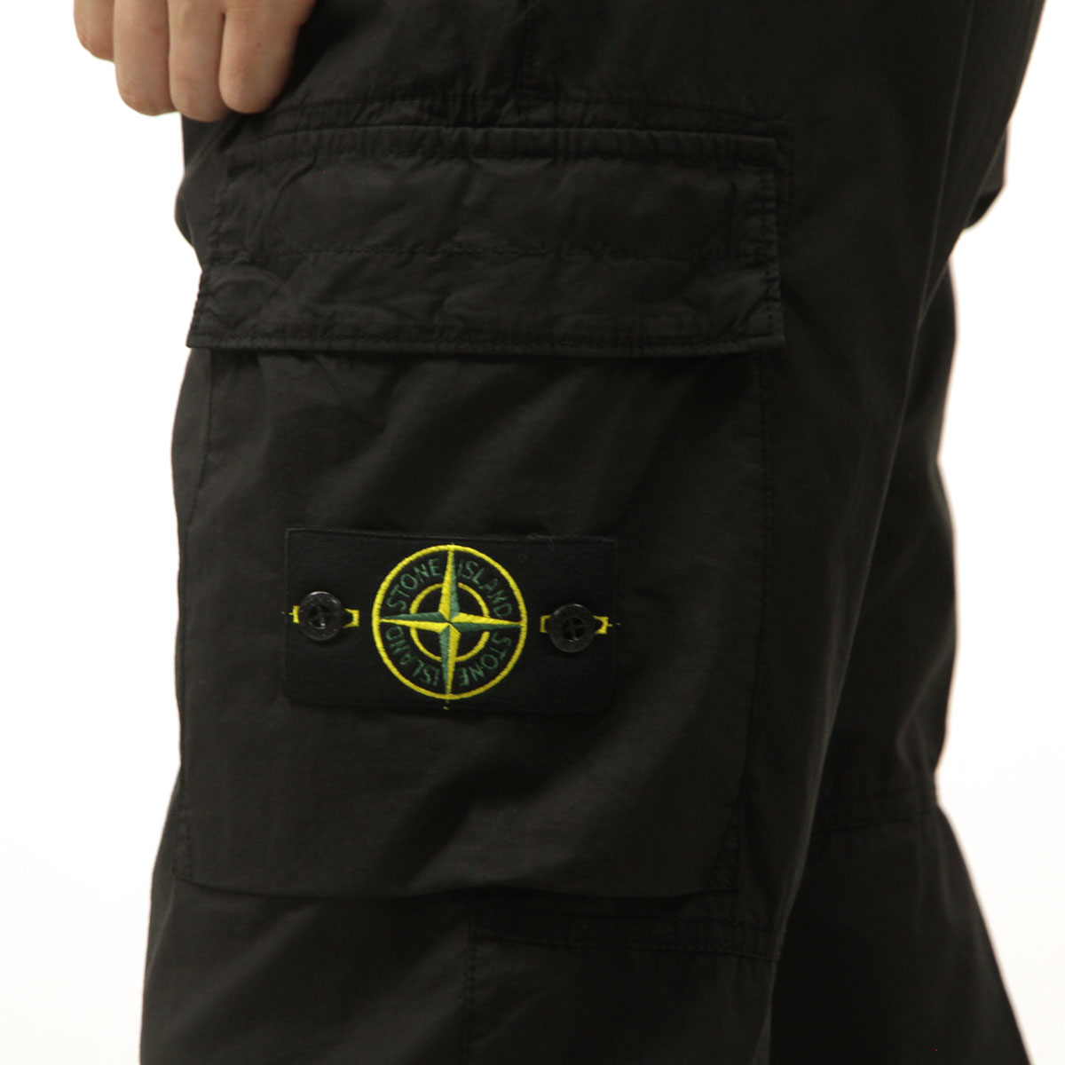 ���ȡ��󥢥����� ��� �ȥ饦�����ѥ�� ������ STONE ISLAND �ܥȥॹ ����ѥ�� STONE ISLAND STRETCH COTTON TELA PARACADUTE TROUSER PANTS K1S15 3100031 S0003 V0029 BLACK AB4B B1C C2D DDE E13F