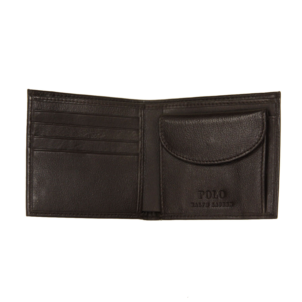 �ݥ� ���ե������ ��� ��ǥ����� ���� ������ POLO RALPH LAUREN �쥶��������å� ����ޤ� EU BILL W/ COIN-WALLET BROWN 405914235 001